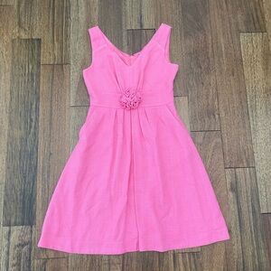 Lilly Pulitzer Linen women’s Pink Dress EUC sz 2